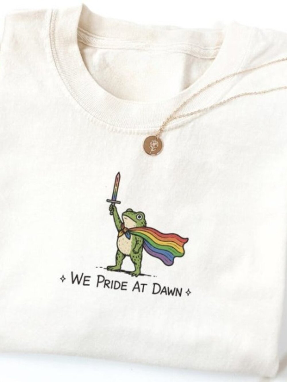 Pride Shirt - We Ride At Dawn Frog T-shirt, Flag Gift